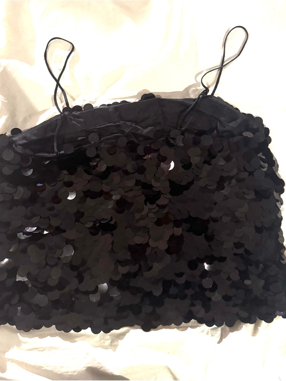 Banana Republic Black Sequin Paliette Tank Top M
